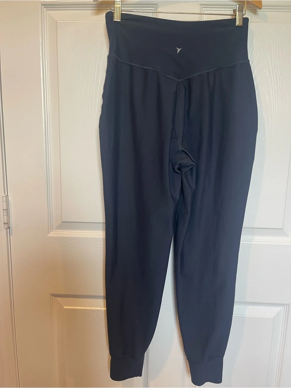 Old Navy Navy High-Waist Jogger Pants Navy Size M Pockets Powersoft